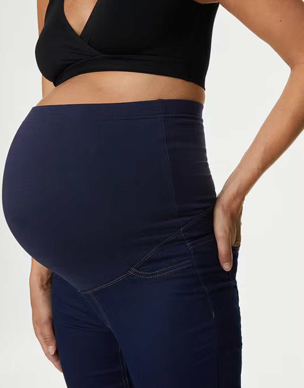 กางเกงเลกกิ้งผู้หญิง Maternity Over Bump 2