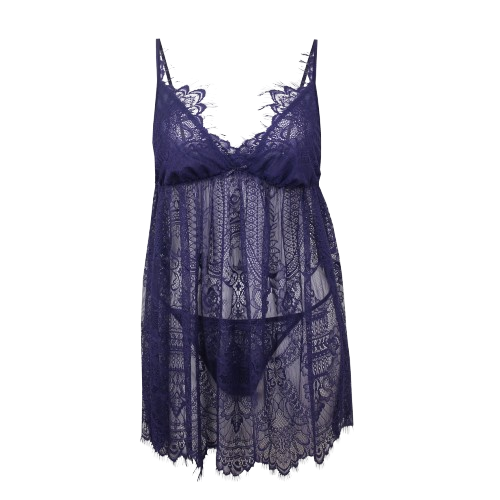 ชุดนอนสายเดี่ยว รุ่น Lace Babydoll Set Nightwear 1