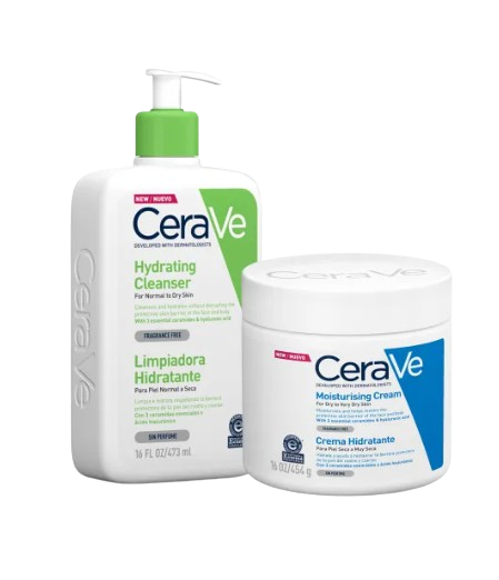 เซตสุดคุ้ม Hydrating Cleanser + Moisturizing Cream 1