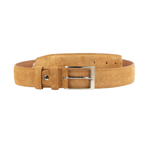 Suede Belt in Camel 1