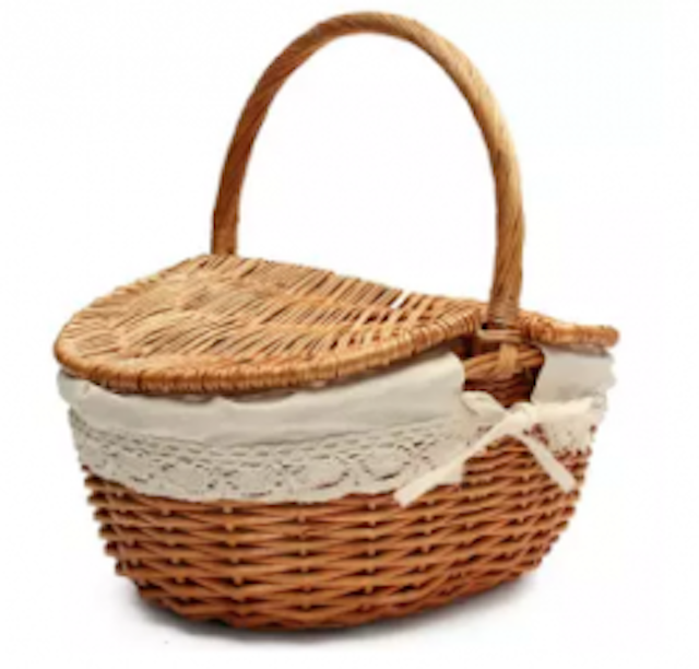 7. No Brand – Wicker Hand Picnic Storage Basket 1
