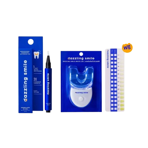 เซ็ตคู่ฟอกฟันขาว Dazzling Smile Teeth Whitening Kit 3