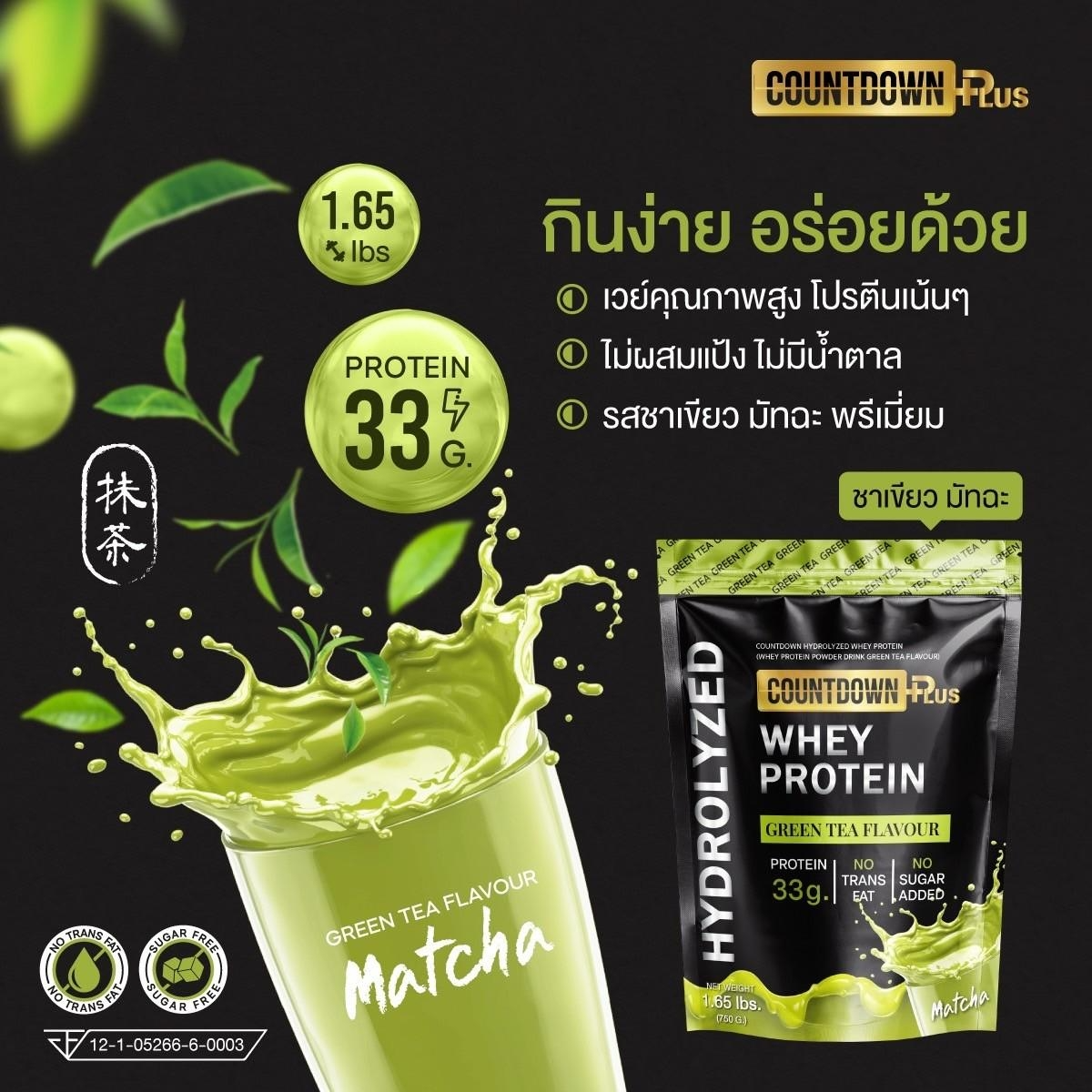 Whey Protein Hydrolyzed รสชาเขียว 2