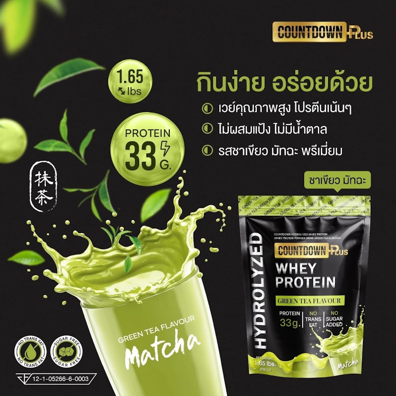 Whey Protein Hydrolyzed รสชาเขียว 2