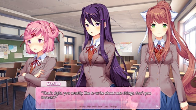 เกมแนว Visual Novel Doki Doki Literature Club! 2