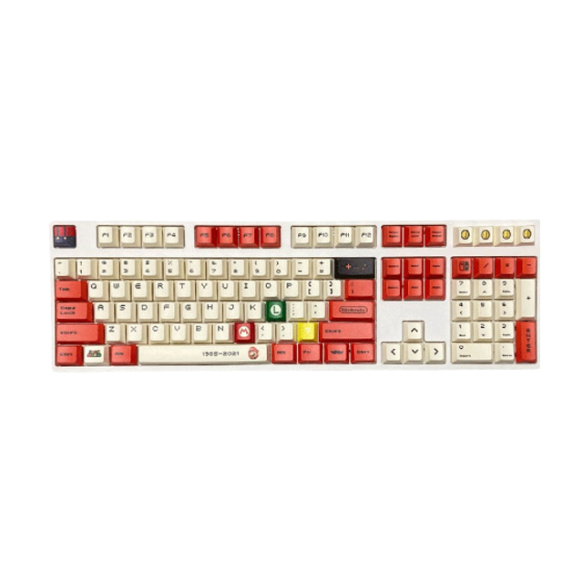 ปุ่มคีย์แคป แต่งคีย์บอร์ด DIY Mario Keycaps 119 PBT Cherry Profile 2