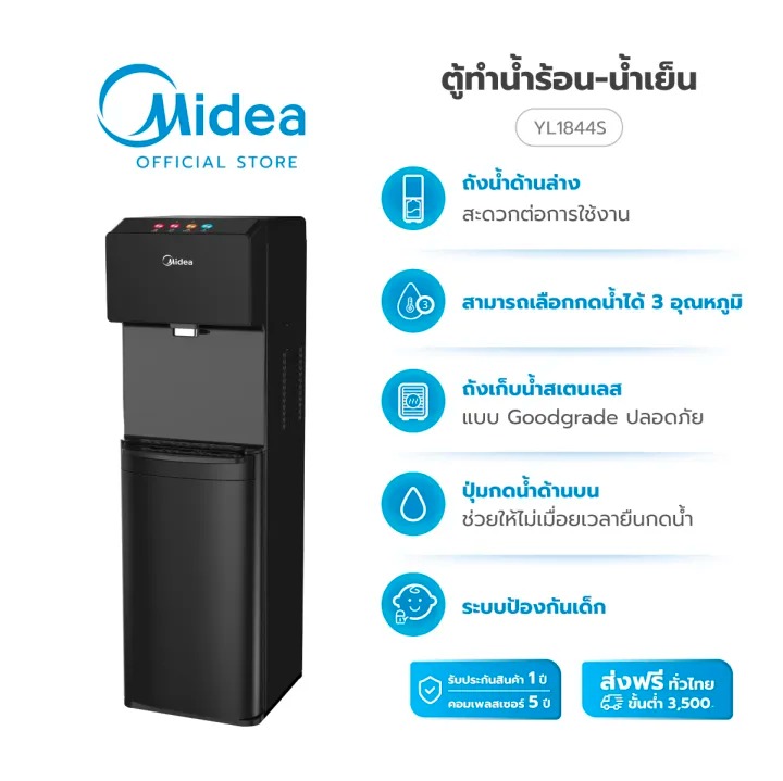 ตู้ทำน้ำร้อน-น้ำเย็น 3 อุณหภูมิ รุ่น YL1844S 2