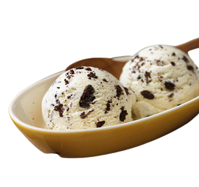 ไอศกรีมรส คุกกี้แอนด์ครีม  1