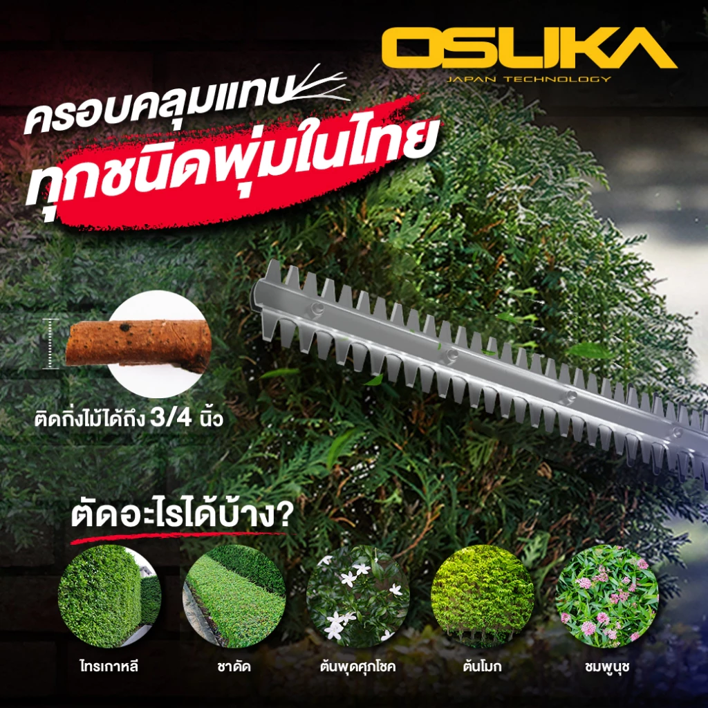 เครื่องตัดแต่งพุ่มไม้ 3