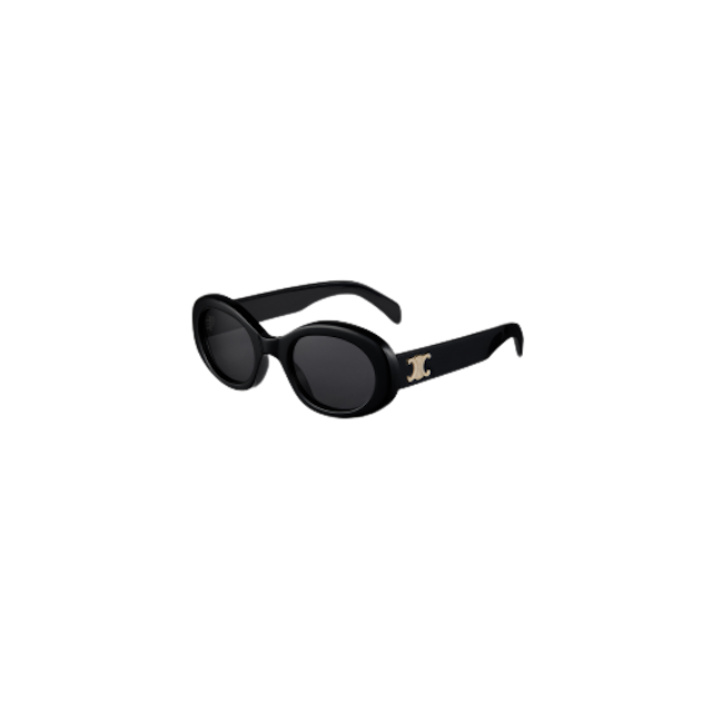 ของขวัญแบรนด์เนม แว่นตากันแดด รุ่น Triomphe 01 Sunglasses in Acetate - Black 1