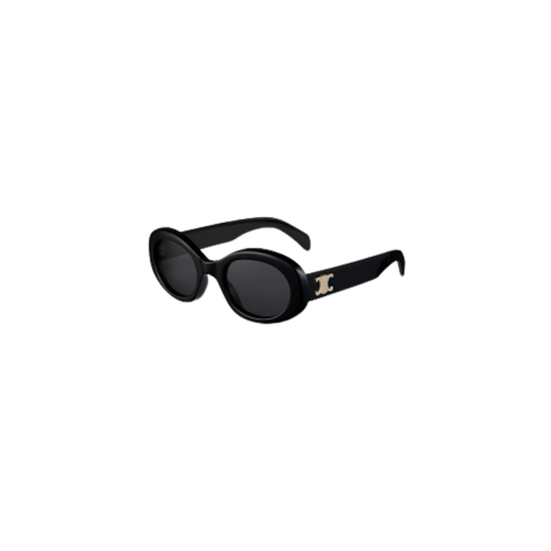 ของขวัญแบรนด์เนม แว่นตากันแดด รุ่น Triomphe 01 Sunglasses in Acetate - Black 1
