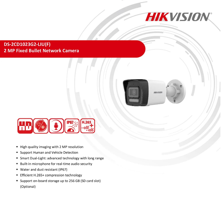 กล้องวงจรปิดระบบ Smart Dual Light IP 2MP 3