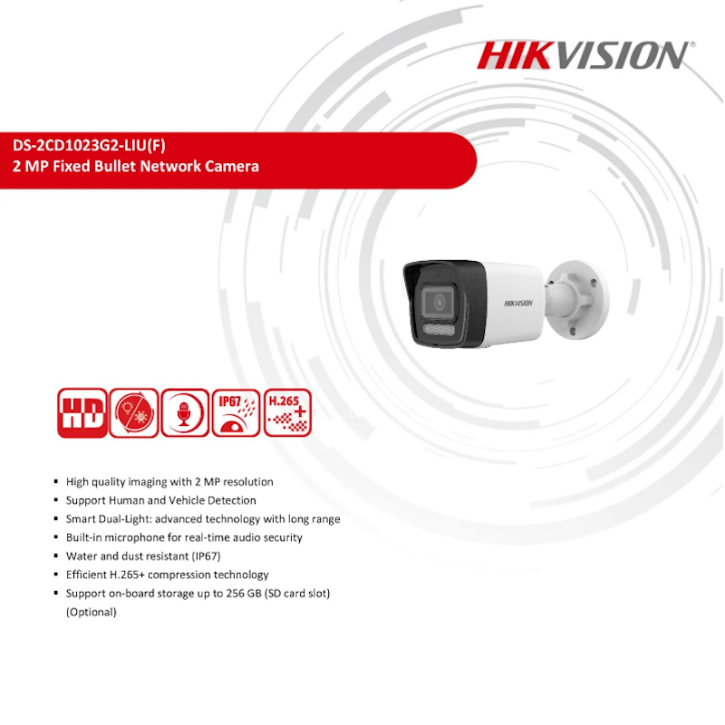 กล้องวงจรปิดระบบ Smart Dual Light IP 2MP 3