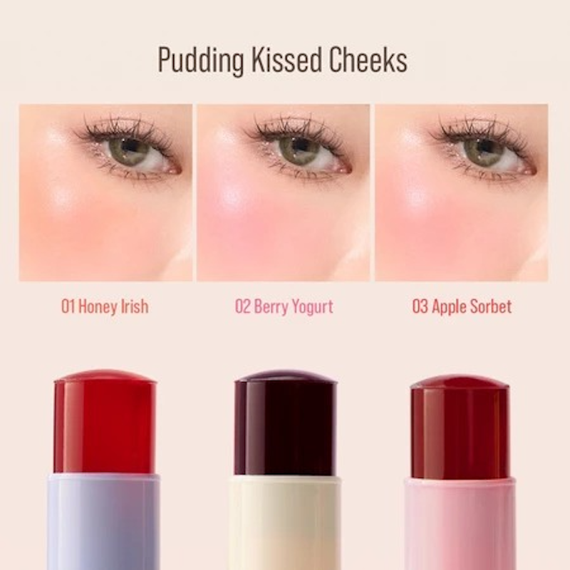 Pudding Kissed Cheeks Blush Stick 3