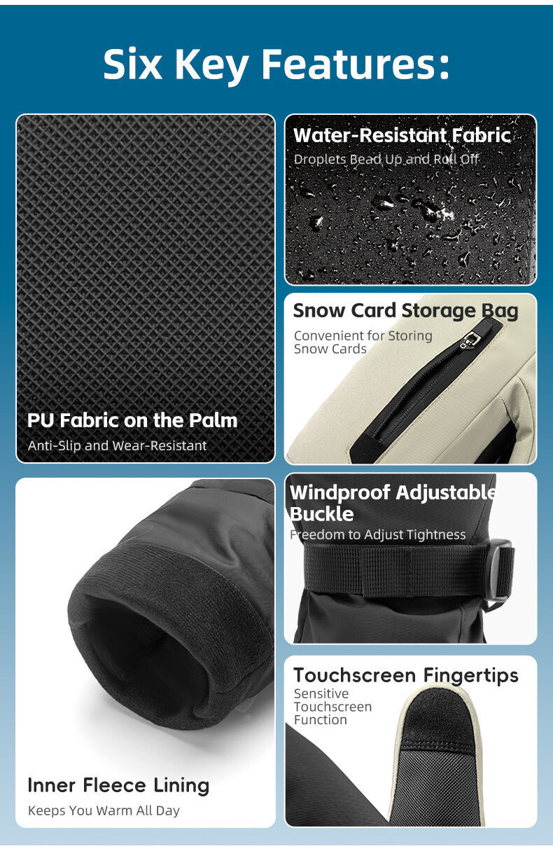Full-Palm Ski Gloves 3