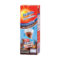 นมช็อกโกแลต Ovaltine นมยูเอชที สูตรน้ำตาลน้อย
