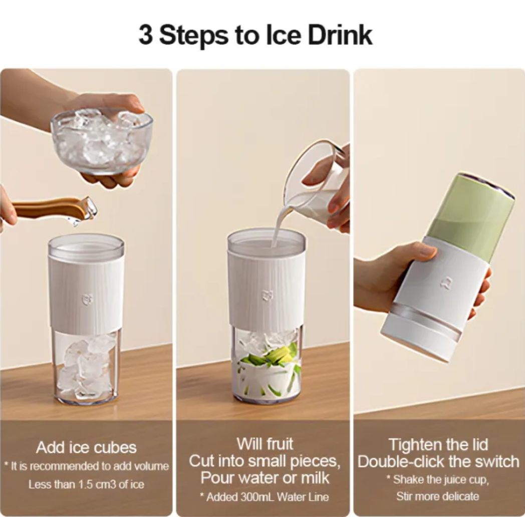 Portable Juicer Cup 2 เครื่องปั่นน้ำผลไม้ไร้สายแบบพกพา 3