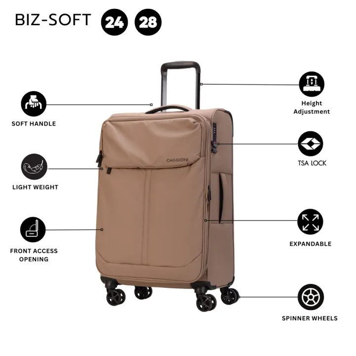 กระเป๋าเดินทางล้อลากแบบผ้า รุ่น Bizsoft 2