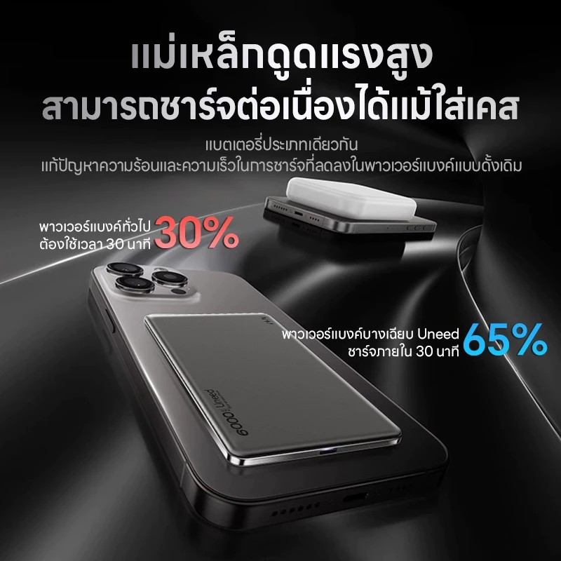 พาวเวอร์แบงไร้สาย Powerbank Magnetic 3