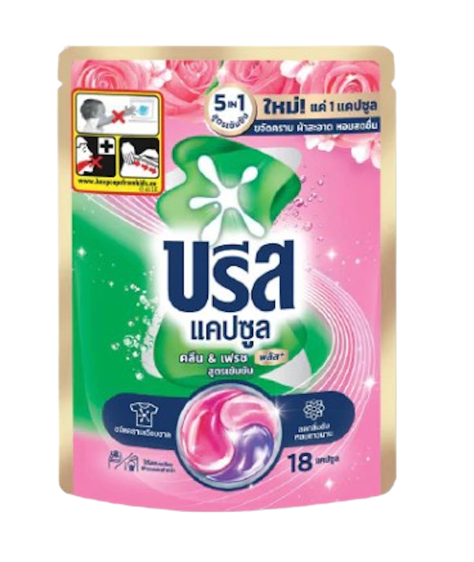 เจลบอลซักผ้า Capsule Detergent Tub Clean & Fresh Plus 1