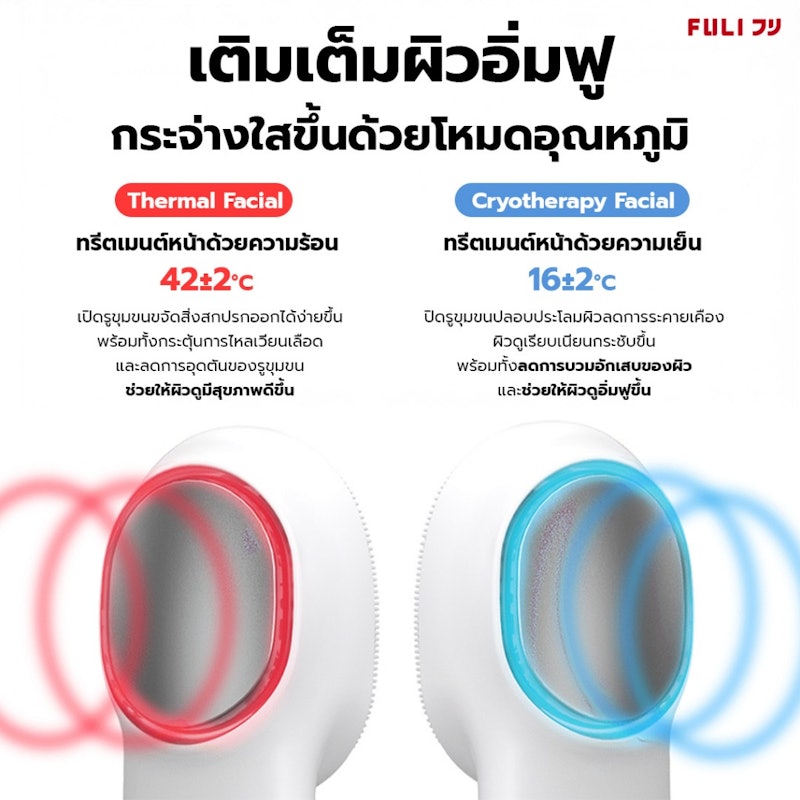 Hot & Cold Sonic Facial Cleansing Brush 3