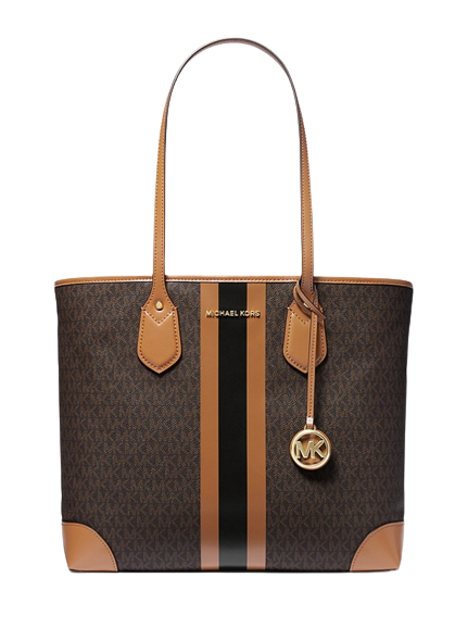 กระเป๋า Michael Kors รุ่น Eva Large Logo Stripe Tote Bag 5