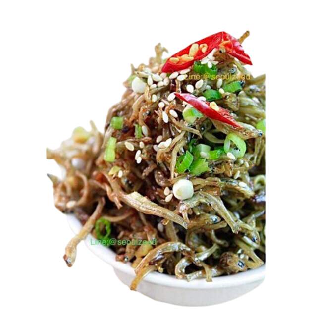 เครื่องเคียงเกาหลี ปลาข้าวสารเกาหลีผัด 1