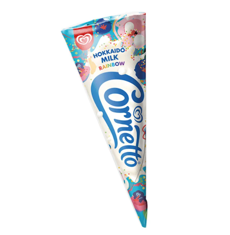 ไอติมเซเว่น Cornetto Hokkaido Milk Rainbow 1