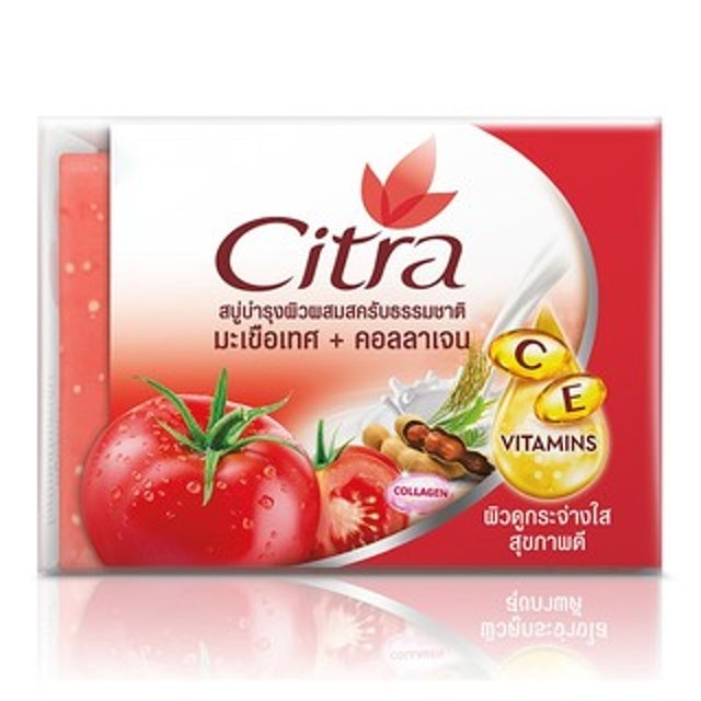สบู่ผิวขาว Tomato+Collagen Whitening Scrub 1