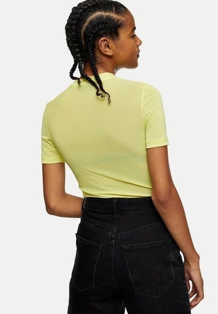  เสื้อซีทรู Yellow Premium Sheer Top 2