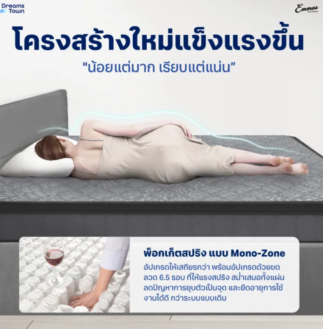 ที่นอนยางพารา 3in1 รุ่น Black Swan Paradise 3