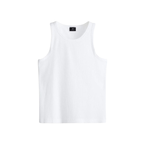 Men Slim Fit Ribbed Vest Top  2