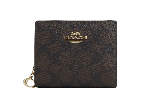 กระเป๋าสตางค์ผู้หญิง Snap Wallet In Signature Canvas (IMXAQ) 1