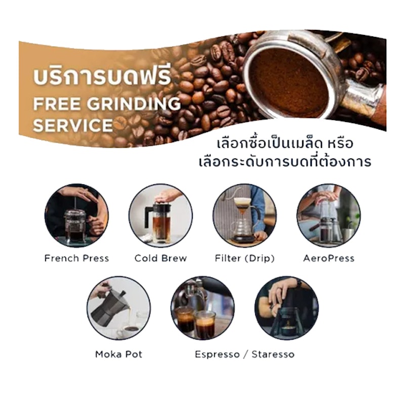 เมล็ดกาแฟไทย P3 Blend 3