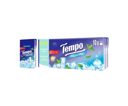 กระดาษเช็ดหน้า ขนาดพกพา 4-ply Icy Menthol 1