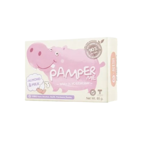 สบู่ก้อนเด็ก Pamper Me Baby Glycerin Soap 1
