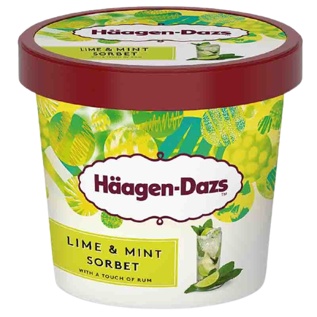 ไอศกรีม Häagen-Dazs รส Lime&Mint Sorbet 1