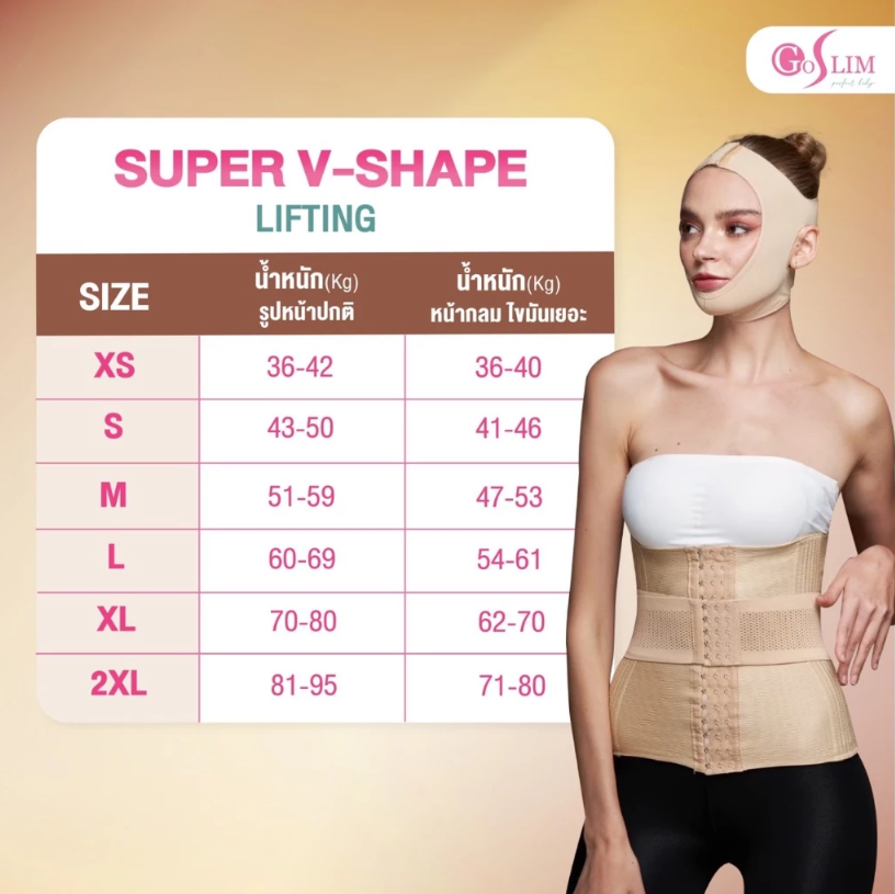 แผ่นรัดหน้าเรียว SUPER V-SHAPE 3