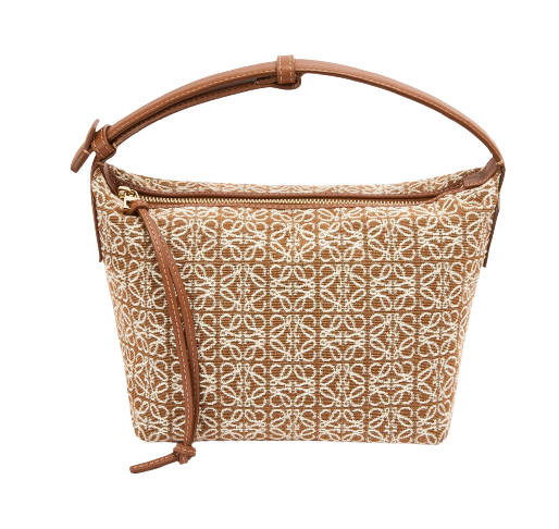 กระเป๋า Loewe รุ่น Small Cubi Bag In Anagram Jacquard And Calfskin 3