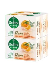 สบู่ก้อนเดทตอล Soap Onzen Mikan Orange 1