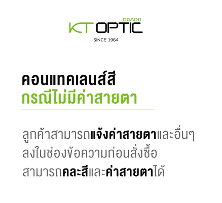 คอนแทคเลนส์สีรายเดือน Color plus 3