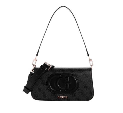 ECO MIETTA Flap Shoulder Bag Black  1
