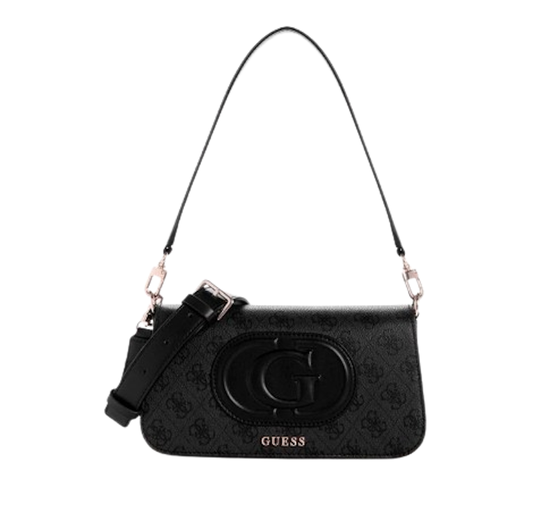 ECO MIETTA Flap Shoulder Bag Black 1