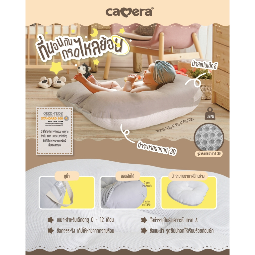 เบาะที่นอนกันกรดไหลย้อน รุ่น ผ้า Minizoo 2