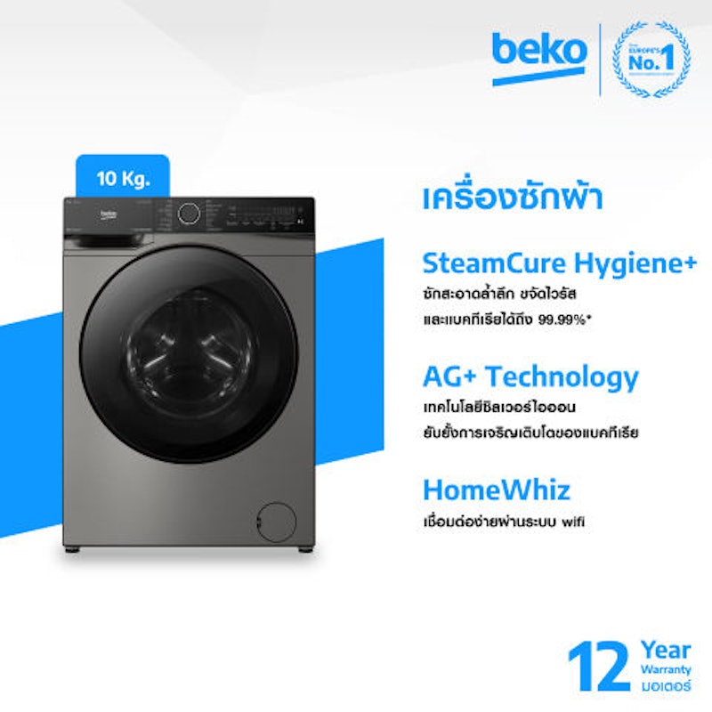เครื่องซักผ้าฝาหน้า10 กก. 3