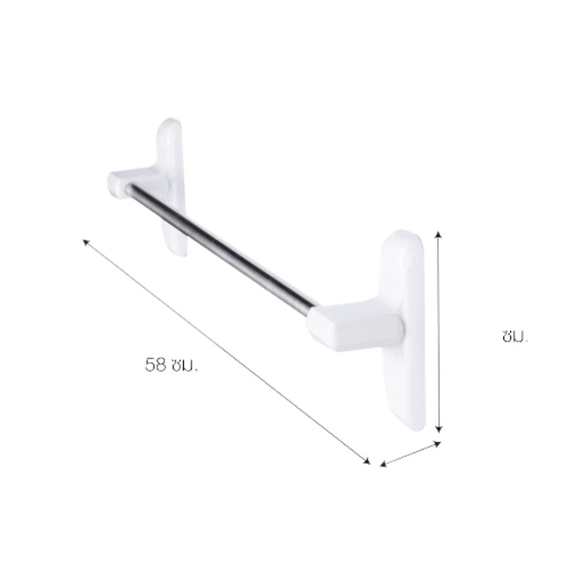 ราวแขวนผ้าขนหนู ราวแขวนอเนกประสงค์ รุ่น 17629B 2