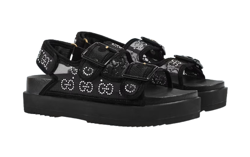 รองเท้าแตะ Gucci ผู้หญิง รุ่น GG Sandal With crystals 1
