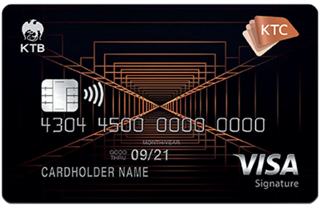 บัตรเครดิต KTC X VISA SIGNATURE 1