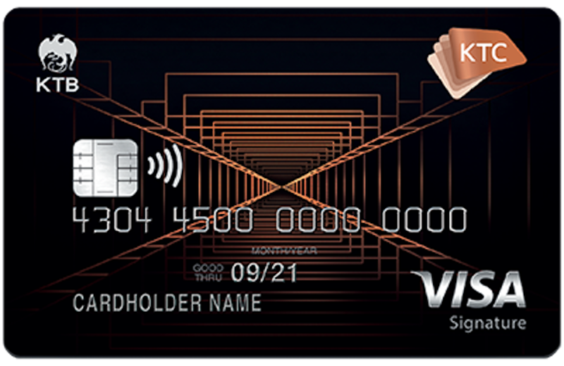 บัตรเครดิต KTC X VISA SIGNATURE 1