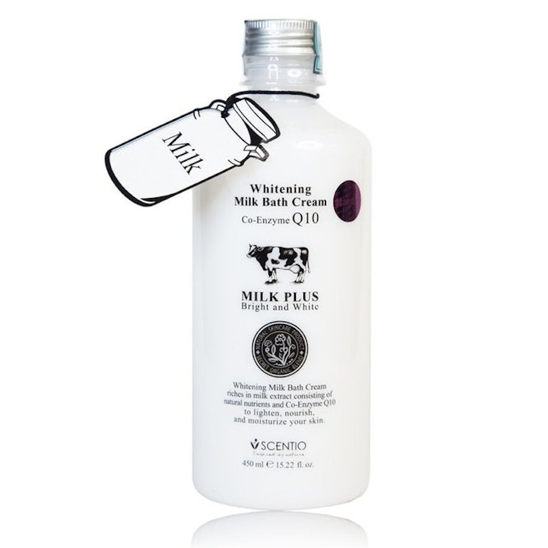 สบู่ผิวขาว Scentio Milk Plus Bright & White Shower Cream 1